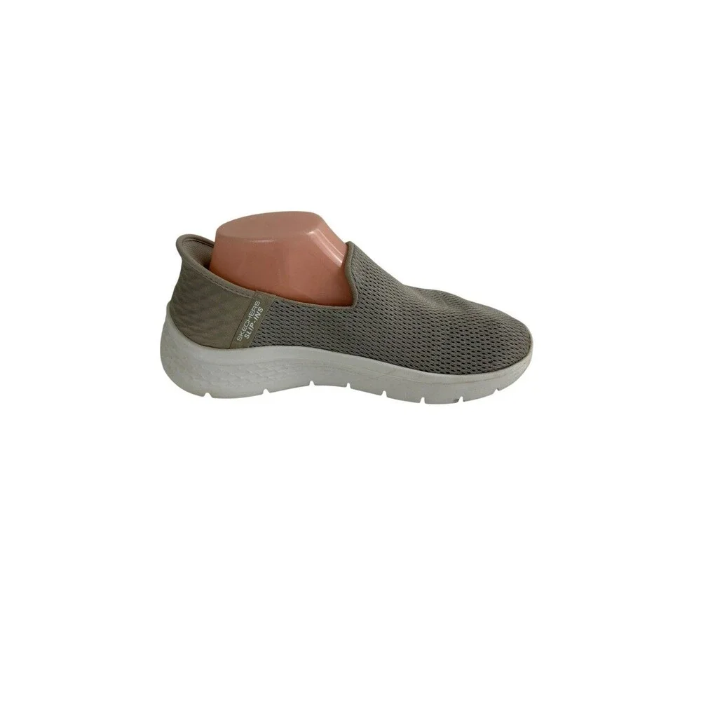 Skechers Go Walk Women’s Size 8  Slip-Ins Taupe Air Cooled Memory Foam Shoes